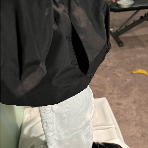 Women’s black 3/4 length satin jacket size 10 - Picture 3 of 12